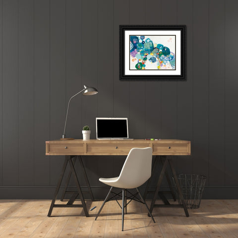 Bridging our Differences Black Ornate Wood Framed Art Print with Double Matting by Ferguson, Kathy
