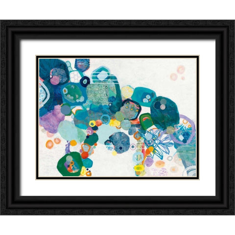 Bridging our Differences Black Ornate Wood Framed Art Print with Double Matting by Ferguson, Kathy
