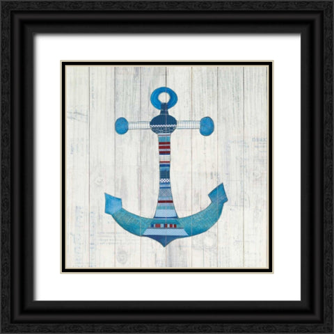 Wind and Waves IV Nautical Black Ornate Wood Framed Art Print with Double Matting by Prahl, Courtney