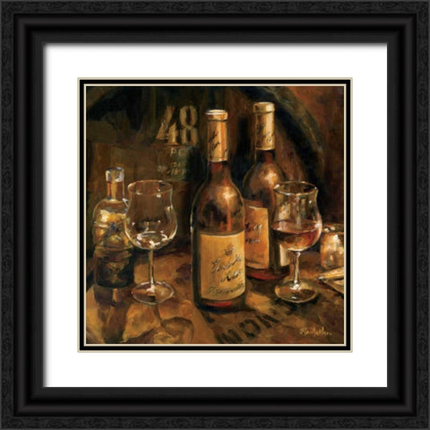 Wine Making Black Ornate Wood Framed Art Print with Double Matting by Hageman, Marilyn