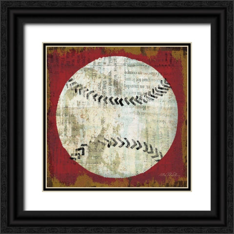 Ball I Black Ornate Wood Framed Art Print with Double Matting by Mullan, Michael