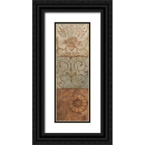 Taupe Majesty I Black Ornate Wood Framed Art Print with Double Matting by Audit, Lisa