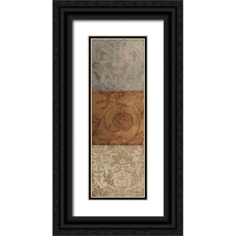 Taupe Majesty II Black Ornate Wood Framed Art Print with Double Matting by Audit, Lisa