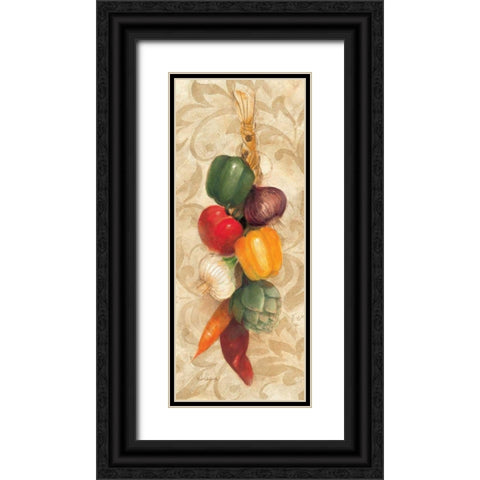 Mixed Vegetables I Black Ornate Wood Framed Art Print with Double Matting by Hristova, Albena