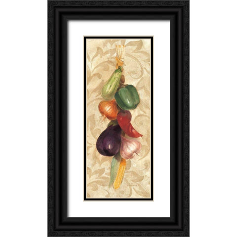 Mixed Vegetables II Black Ornate Wood Framed Art Print with Double Matting by Hristova, Albena