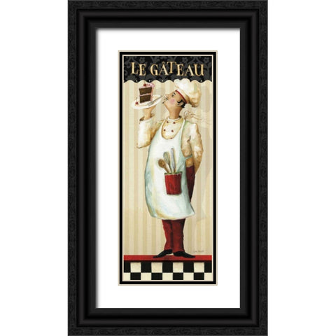 Chefs Masterpiece IV Black Ornate Wood Framed Art Print with Double Matting by Audit, Lisa