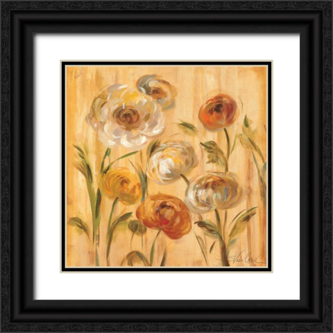 Sunshine Mums I Black Ornate Wood Framed Art Print with Double Matting by Vassileva, Silvia