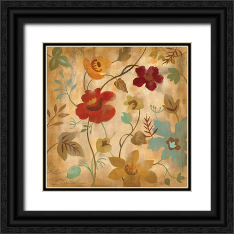 Antique Embroidery II Black Ornate Wood Framed Art Print with Double Matting by Vassileva, Silvia