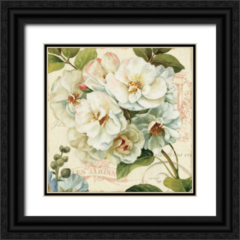 Les Jardin III Black Ornate Wood Framed Art Print with Double Matting by Audit, Lisa