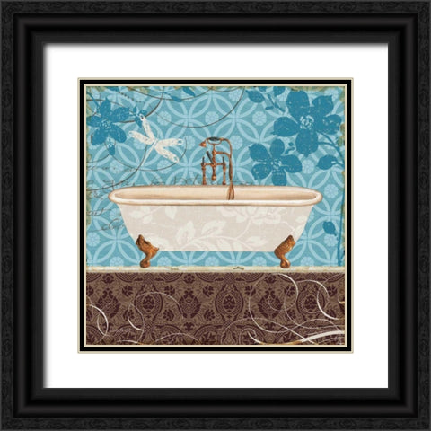 Eco Motif Bath II Black Ornate Wood Framed Art Print with Double Matting by Audit, Lisa
