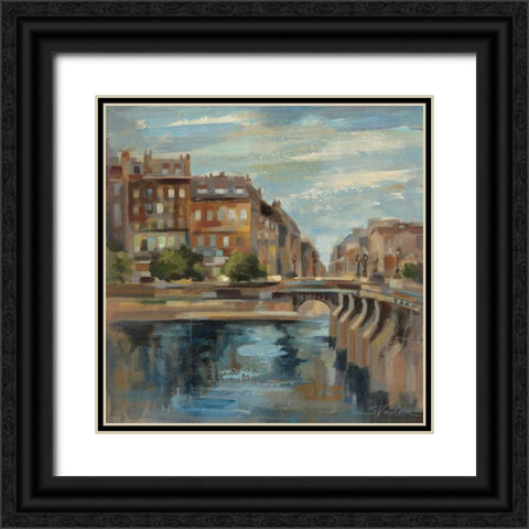 A Moment in Paris II Black Ornate Wood Framed Art Print with Double Matting by Vassileva, Silvia