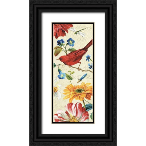 Rainbow Garden VII - Cream Black Ornate Wood Framed Art Print with Double Matting by Audit, Lisa