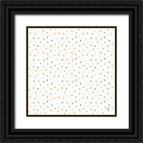 Under the Sea Pattern XIVA Black Ornate Wood Framed Art Print with Double Matting by Marshall, Laura