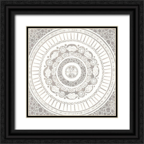 Hemma IV Neutral Crop Black Ornate Wood Framed Art Print with Double Matting by Lovell, Kathrine