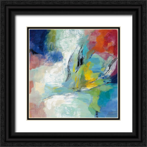 Vibrant Rainbow Black Ornate Wood Framed Art Print with Double Matting by Vassileva, Silvia