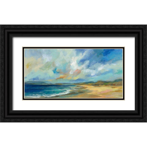Sunny Bay Black Ornate Wood Framed Art Print with Double Matting by Vassileva, Silvia