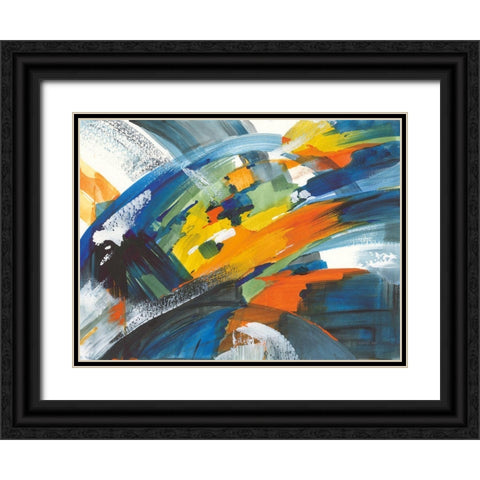 Trataka Black Ornate Wood Framed Art Print with Double Matting by Nai, Danhui