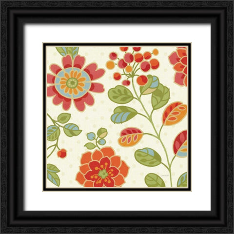 Summer Palette I Black Ornate Wood Framed Art Print with Double Matting by Audit, Lisa