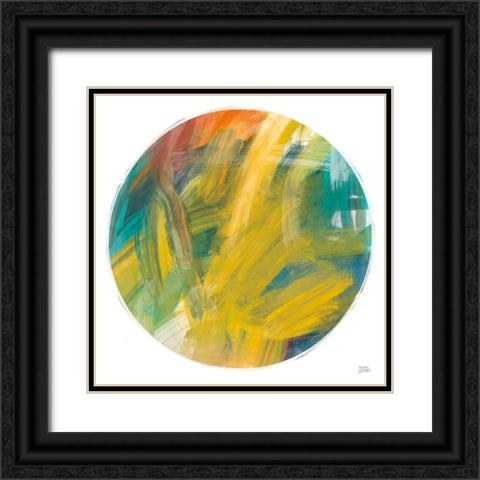 Spectrum Sphere Black Ornate Wood Framed Art Print with Double Matting by Averinos, Melissa