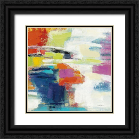 Island Town III Bright Black Ornate Wood Framed Art Print with Double Matting by Vassileva, Silvia