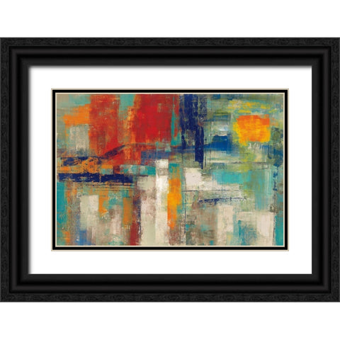 Harbor Sunset Bright Black Ornate Wood Framed Art Print with Double Matting by Vassileva, Silvia