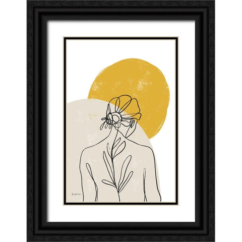 Planted I Black Ornate Wood Framed Art Print with Double Matting by Thorns, Becky