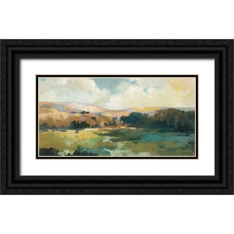 Daybreak Valley Neutral Crop Black Ornate Wood Framed Art Print with Double Matting by Purinton, Julia