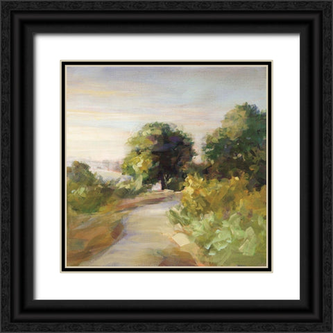 Bright Eucalyptus Trail Black Ornate Wood Framed Art Print with Double Matting by Nai, Danhui