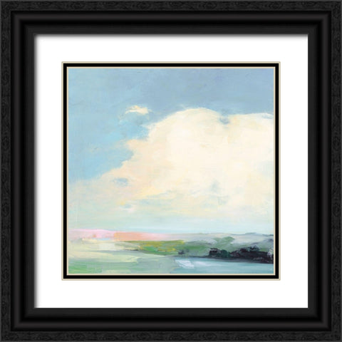 Colorful Horizon II Bright Black Ornate Wood Framed Art Print with Double Matting by Purinton, Julia