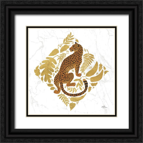 Big Cat Beauty VI Gold Black Ornate Wood Framed Art Print with Double Matting by Penner, Janelle