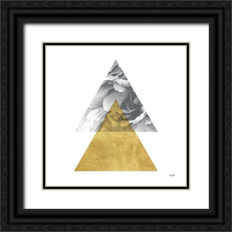 Blossoms II Gold Black Ornate Wood Framed Art Print with Double Matting by Hershey, Moira
