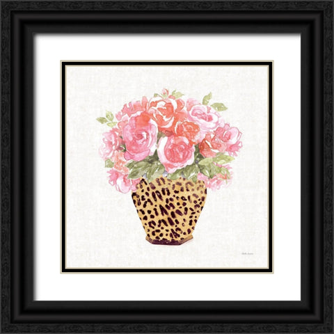 Luxe Bouquet II Black Ornate Wood Framed Art Print with Double Matting by Grove, Beth
