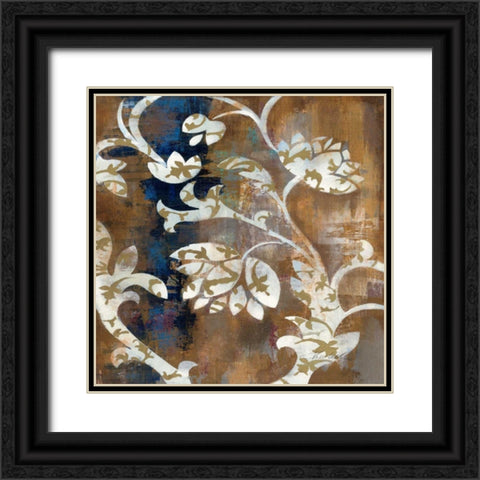 Moonlight Magnolia Silhouette II Black Ornate Wood Framed Art Print with Double Matting by Vassileva, Silvia