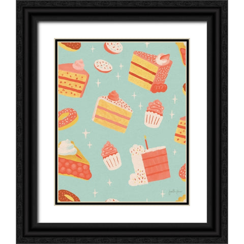 Fresh Baked Pattern VA Black Ornate Wood Framed Art Print with Double Matting by Penner, Janelle