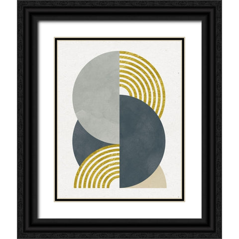 Deco Glam I Black Ornate Wood Framed Art Print with Double Matting by Hershey, Moira