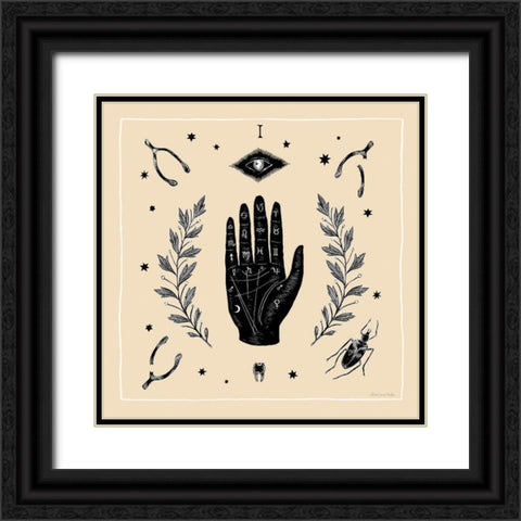 All Hallows Eve I Sq No Words Neutral Black Ornate Wood Framed Art Print with Double Matting by Miller, Sara Zieve