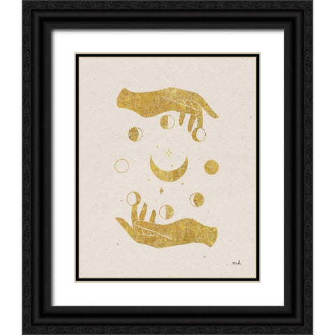 Celestial Black Ornate Wood Framed Art Print with Double Matting by Hershey, Moira