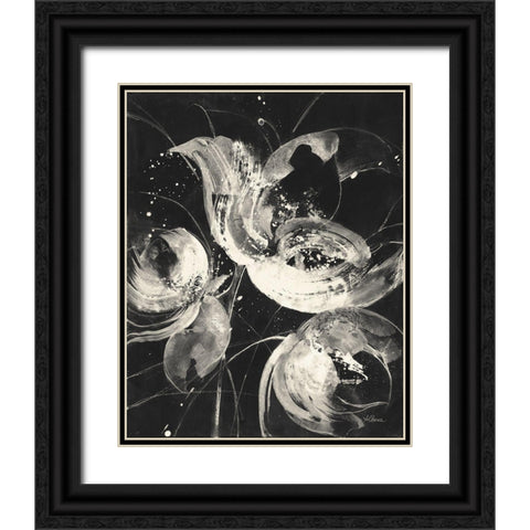 Bold II Dark Vertical Black Ornate Wood Framed Art Print with Double Matting by Hristova, Albena