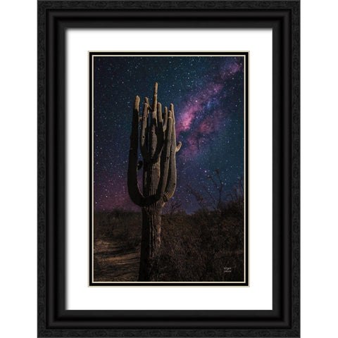 Desert Nights Black Ornate Wood Framed Art Print with Double Matting by Larson, Nathan