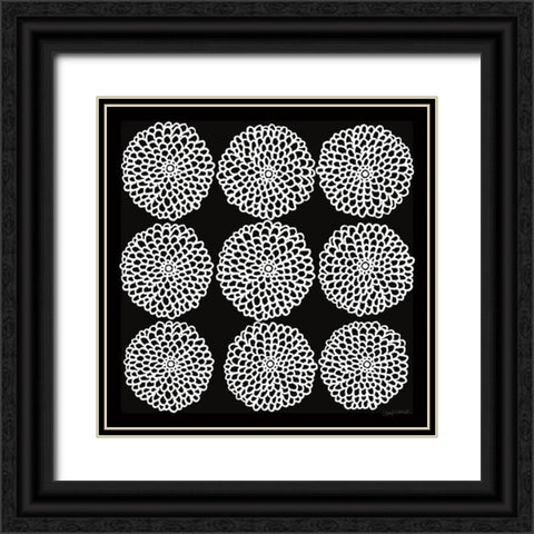 Main Street Mumsy Monochrome Black Ornate Wood Framed Art Print with Double Matting by Warrick, Cheryl