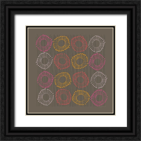 Main Street Twirled Rich Black Ornate Wood Framed Art Print with Double Matting by Warrick, Cheryl