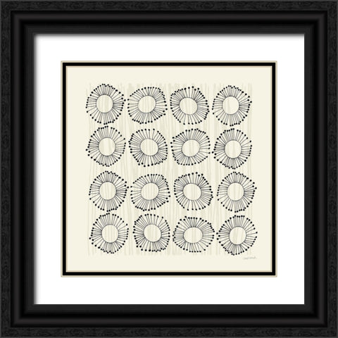 Main Street Twirled Monochrome Black Ornate Wood Framed Art Print with Double Matting by Warrick, Cheryl