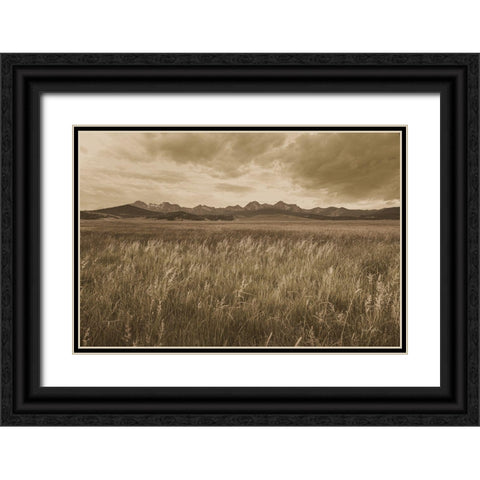 Sawtooth Mountains Idaho II Dark Black Ornate Wood Framed Art Print with Double Matting by Majchrowicz, Alan