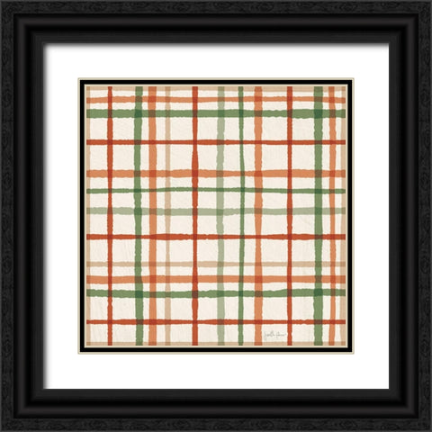 Mushroom Madness Pattern II Black Ornate Wood Framed Art Print with Double Matting by Penner, Janelle