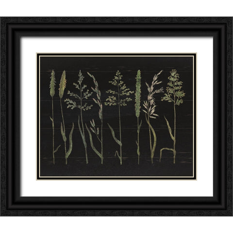 Herbal Botanical VII Black Wood No Words Black Ornate Wood Framed Art Print with Double Matting by Wild Apple Portfolio