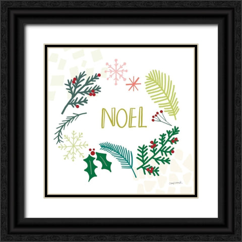 Peace Love Joy III Black Ornate Wood Framed Art Print with Double Matting by Warrick, Cheryl
