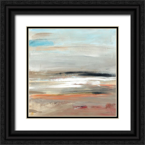 Earth Black Ornate Wood Framed Art Print with Double Matting by Nai, Danhui