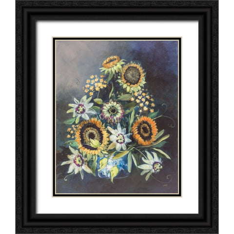 Botanist Still Life Black Ornate Wood Framed Art Print with Double Matting by Purinton, Julia