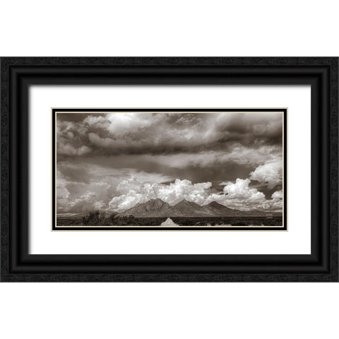 New Mexico Mountains Black Ornate Wood Framed Art Print with Double Matting by Larson, Nathan