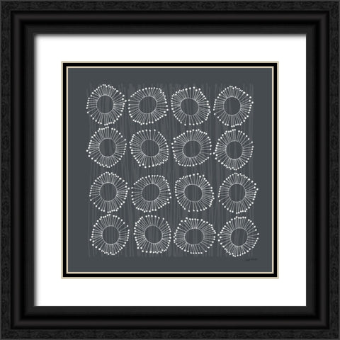 Main Street Twirled Gray Black Ornate Wood Framed Art Print with Double Matting by Warrick, Cheryl